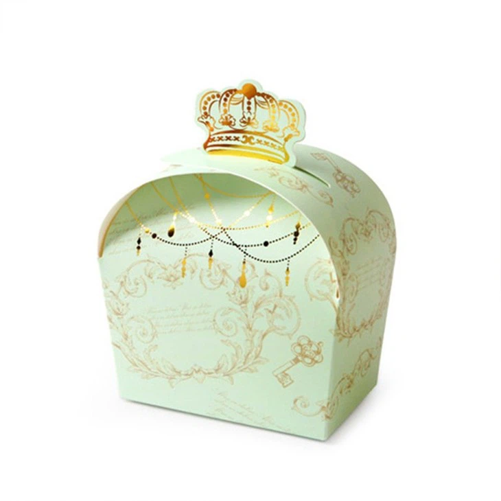 Hot Stamping Crown Gift Folding Candy Color Box